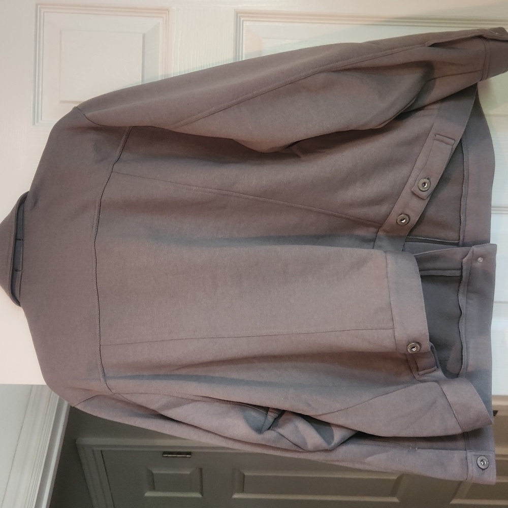 NWT Torrid Sz 4 Grey Long Sleeve Fleece Trucker Jacket Soft Retail $89.50 - Picture 9 of 11